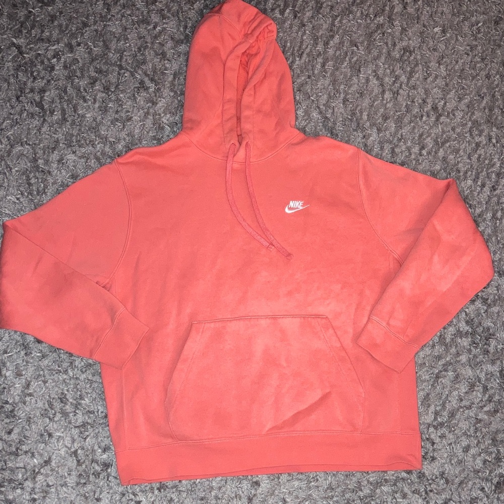 Nike Coral pink Hoodie size large club men’s